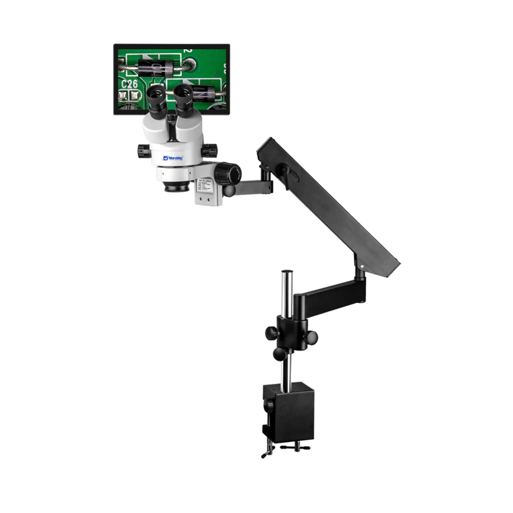 MSD205-B-11.6YT Rocker Arm Stereo Microscope for Electronics Soldering, Industrial Inspection Precision Assembly (0.7-4.5X Zoom)
MSD205-B-11.6YT Rocker Arm Stereo Microscope for Electronics Soldering, Industrial Inspection Precision Assembly (0.7-4.5X Zoom)