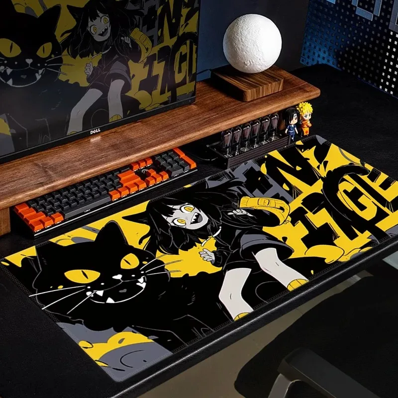 Anime Black Cat Gaming Mouse Pad Yellow Manga Girl Desk Mat Large Non-Slip Rubber Keyboard Pad for PC Computer Gamer Setup
Anime Black Cat Gaming Mouse Pad Yellow Manga Girl Desk Mat Large Non-Slip Rubber Keyboard Pad for PC Computer Gamer Setup