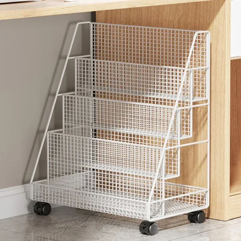 Picture Book Bookshelf Floor Type Shelf Movable Storage Holders with Wheels Simple Household Organization Racks
Picture Book Bookshelf Floor Type Shelf Movable Storage Holders with Wheels Simple Household Organization Racks