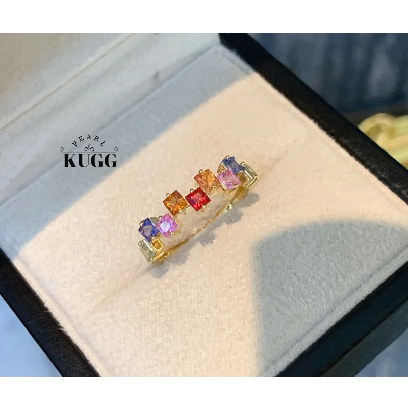 Кольца KUGG из 100% желтого золота 18 карат, элегантное блестящее стильное кольцо с сапфиром натурального цвета 1,25 карата для женщин, изящные ювелирные изделия
Кольца KUGG из 100% желтого золота 18 карат, элегантное блестящее стильное кольцо с сапфиром натурального цвета 1,25 карата для женщин, изящные ювелирные изделия