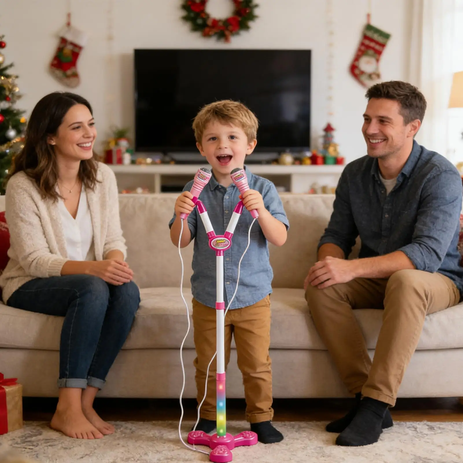Standing Microphone For Kids Karaoke Supplies With Colorful Light Children's Microphone Toy For Boys Girls Preschoolers Birthday
Standing Microphone For Kids Karaoke Supplies With Colorful Light Children's Microphone Toy For Boys Girls Preschoolers Birthday