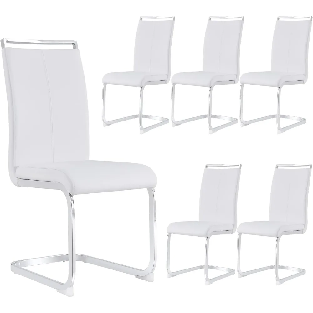 Dining Chairs Set of 6 with High Density Sponge Leather Upholstered and Metal Legs, Modern Dining Chairs, Kitchen Chair
Dining Chairs Set of 6 with High Density Sponge Leather Upholstered and Metal Legs, Modern Dining Chairs, Kitchen Chair