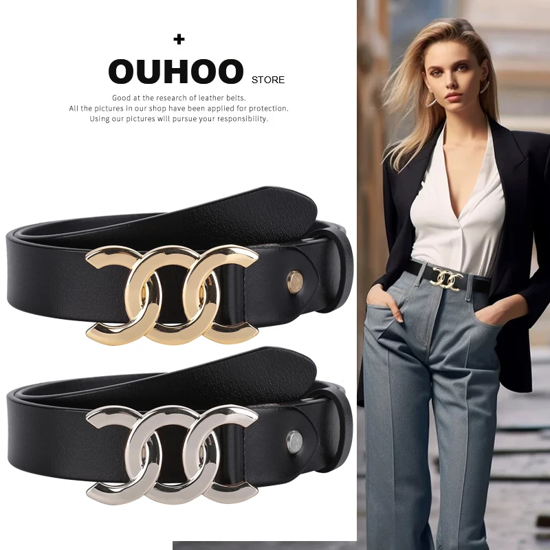 Genuine Leather Decorative Thin Women's Belt New Style With Dress Versatile Suit Black Jeans Versatile For Summer Lady Waistband
Genuine Leather Decorative Thin Women's Belt New Style With Dress Versatile Suit Black Jeans Versatile For Summer Lady Waistband