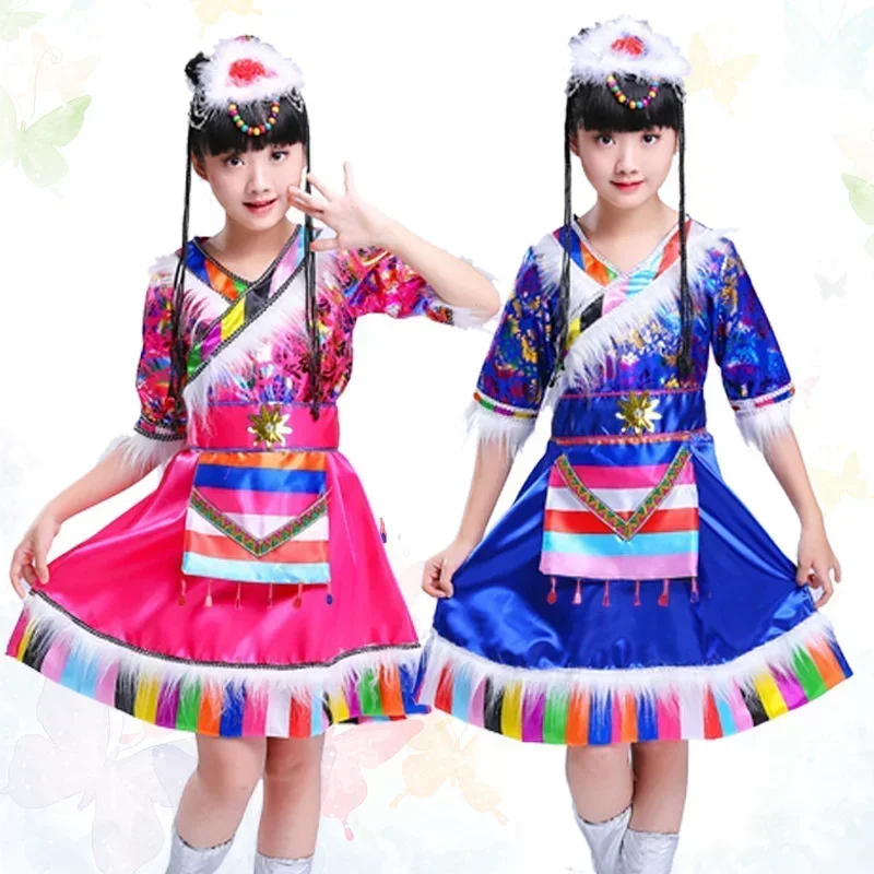 Disfraces de baile tibetano para niños, ropa de Mongolia, mangas, traje para niñas, manga de agua tibetana para escenario, noved
Disfraces de baile tibetano para niños, ropa de Mongolia, mangas, traje para niñas, manga de agua tibetana para escenario, noved