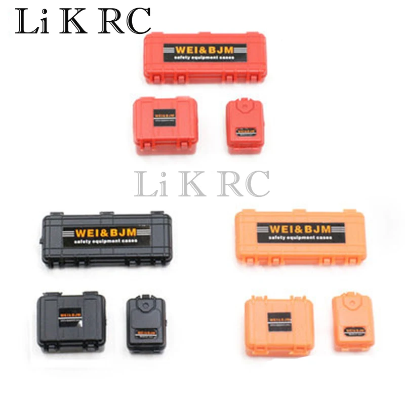 3PCS Scale Mini Storage Box Equipment Case Decoration Accessory for 1/18 1/24 RC Crawler Car Axial SCX24 FCX24 Enduro24
3PCS Scale Mini Storage Box Equipment Case Decoration Accessory for 1/18 1/24 RC Crawler Car Axial SCX24 FCX24 Enduro24