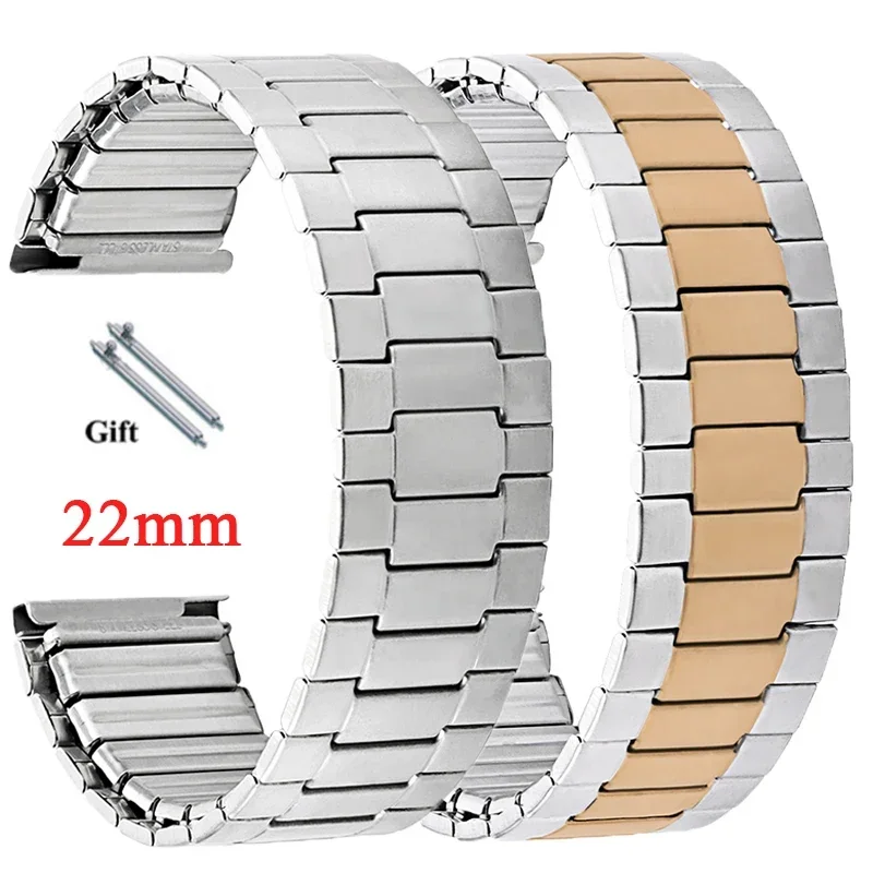 22mm Stainless Steel Elastic Retractable Metal WatchBand for Seiko for Swatch Band Quick Release Bracelet for Huawei Watch GT2/3
22mm Stainless Steel Elastic Retractable Metal WatchBand for Seiko for Swatch Band Quick Release Bracelet for Huawei Watch GT2/3
