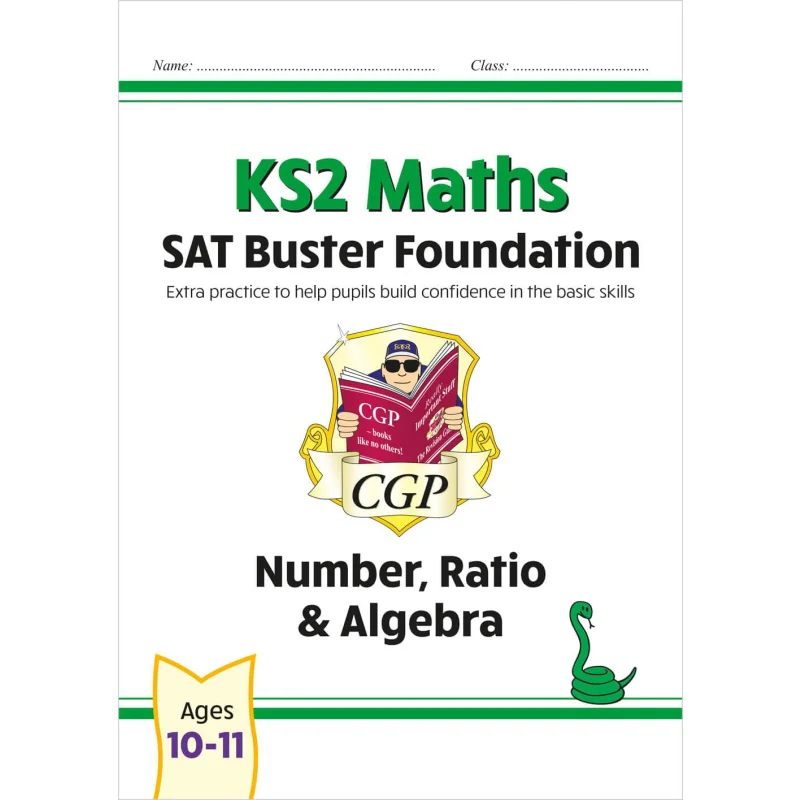 KS2 Maths SAT Buster Foundation Соотношение номера Алгебра для тестов 2025 года Книги CGP Координация Групповые публикации 9781789084313
KS2 Maths SAT Buster Foundation Соотношение номера Алгебра для тестов 2025 года Книги CGP Координация Групповые публикации 9781789084313