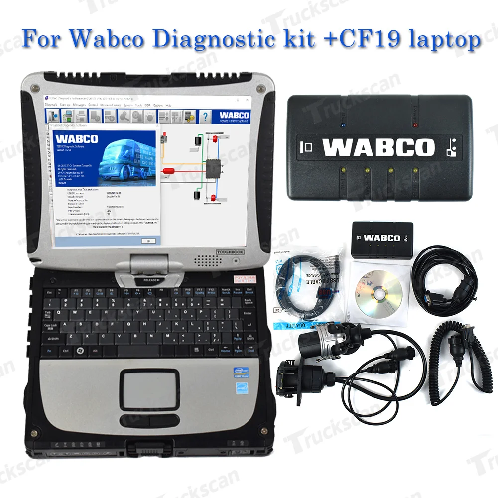 CF19 laptop+Truck Scanner For WABCO DIAGNOSTIC KIT (WDI) WABCO Trailer WABCO Heavy Duty Diagnostic Scanner tool
CF19 laptop+Truck Scanner For WABCO DIAGNOSTIC KIT (WDI) WABCO Trailer WABCO Heavy Duty Diagnostic Scanner tool