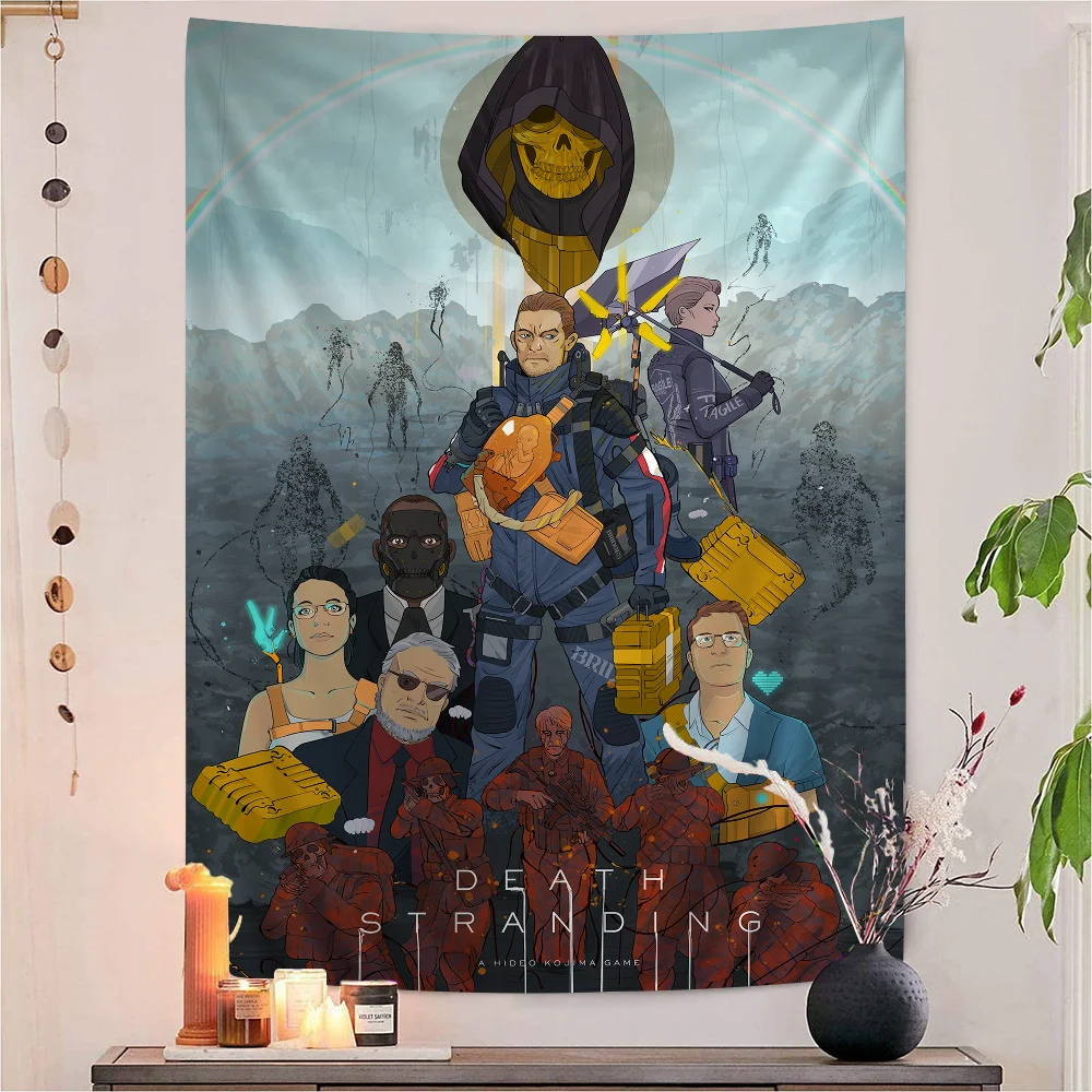 Game TV Death Stranding Tapestry Art Printing Bohemian Wall Tapestries Mandala Decor Blanket
Game TV Death Stranding Tapestry Art Printing Bohemian Wall Tapestries Mandala Decor Blanket
