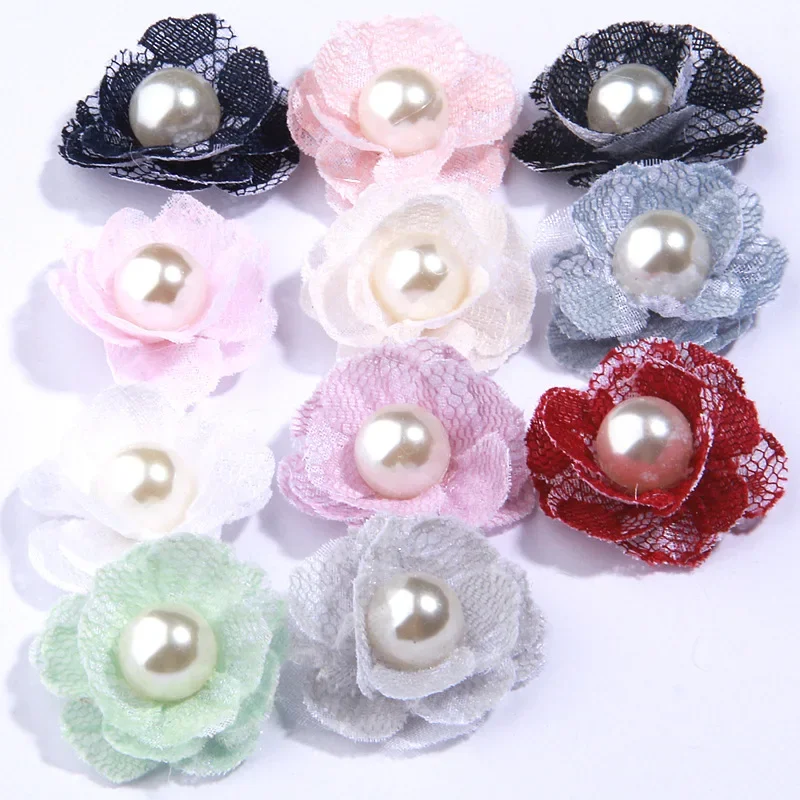 30pcs Korean Chiffon Lace Fabric Flower With Pearl For Wedding Invitation Artificial Flowers For Dress Decoration
30pcs Korean Chiffon Lace Fabric Flower With Pearl For Wedding Invitation Artificial Flowers For Dress Decoration