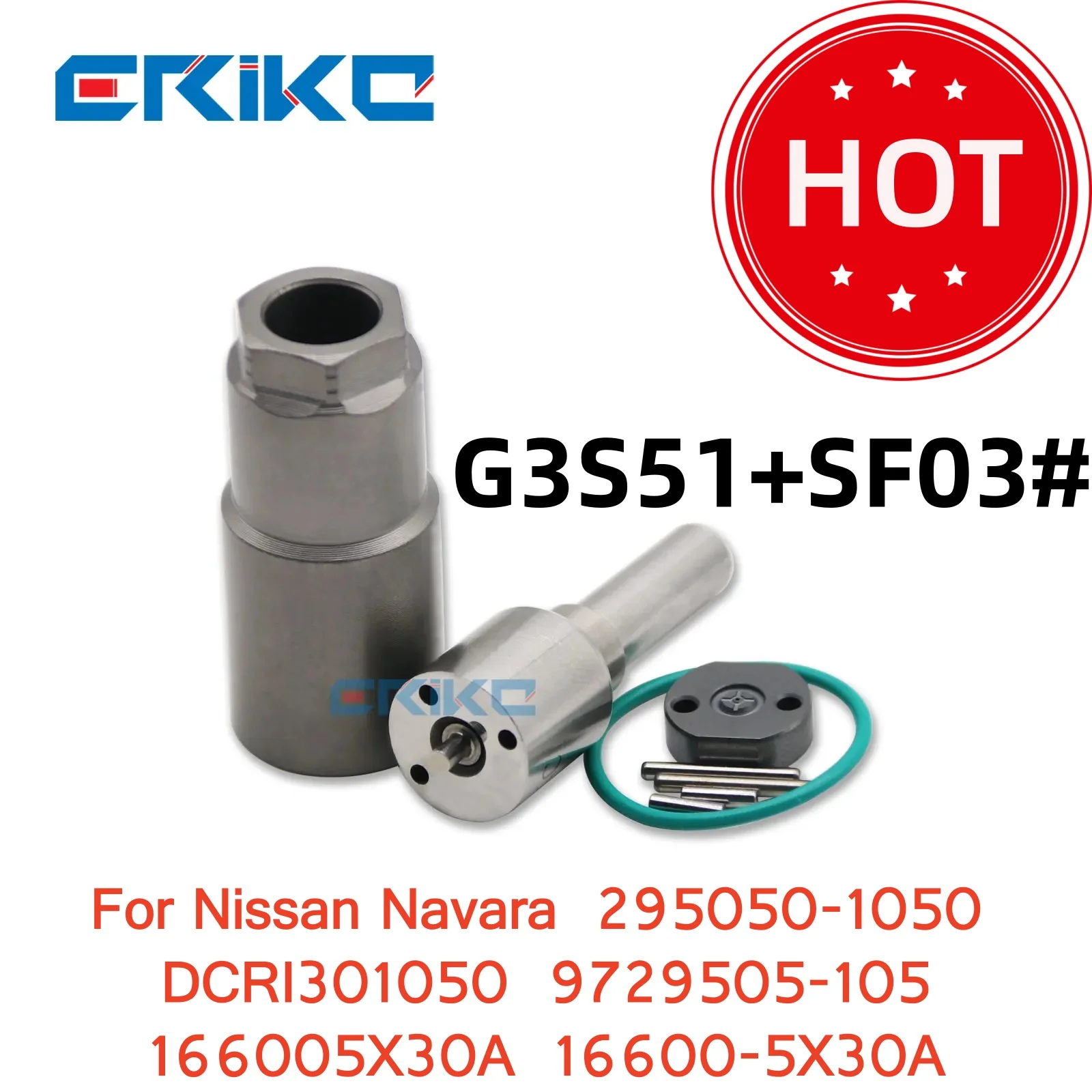 Ремкомплект Сопло G3S51 Клапан SF03 # ДЛЯ форсунки Nissan Navara в сборе 295050-1050 DCRI301050 9729505-105 166005X30A 16600-5X30A 
Ремкомплект Сопло G3S51 Клапан SF03 # ДЛЯ форсунки Nissan Navara в сборе 295050-1050 DCRI301050 9729505-105 166005X30A 16600-5X30A