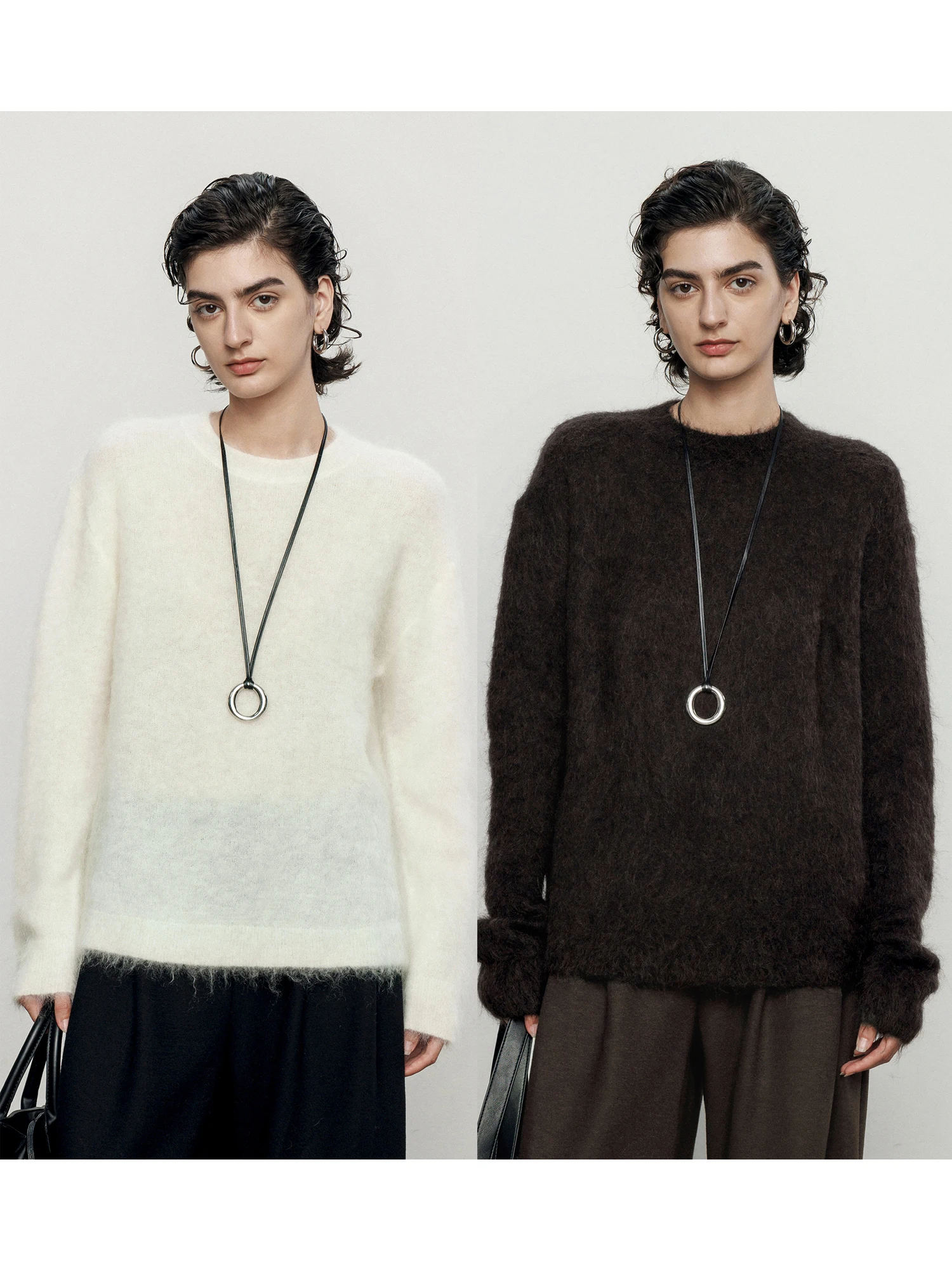 Casual Loose Knitted Sweater Women's Long Sve Overhead Sle Spring New Faion Mouton Wool Comfortable Warm round Ne Top
Casual Loose Knitted Sweater Women's Long Sve Overhead Sle Spring New Faion Mouton Wool Comfortable Warm round Ne Top