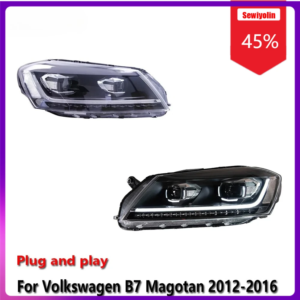 Sewiyolin Car LED Lamp Headlight Assemblies For Volkswagen Magotan 2012-2016 B7 Fog DRL Brake Turn Signal Lamp Plug And Play
Sewiyolin Car LED Lamp Headlight Assemblies For Volkswagen Magotan 2012-2016 B7 Fog DRL Brake Turn Signal Lamp Plug And Play