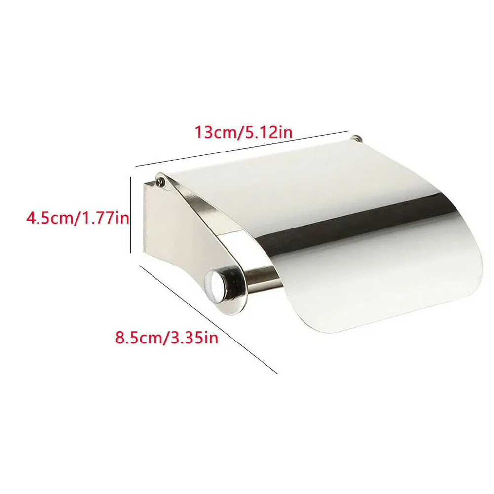 High Quality Toilet Roll Holder Silver Stainless Steel Wall Mount Wall Mounted Waterproof 13cm (H) * 8.5cm (W)
High Quality Toilet Roll Holder Silver Stainless Steel Wall Mount Wall Mounted Waterproof 13cm (H) * 8.5cm (W)