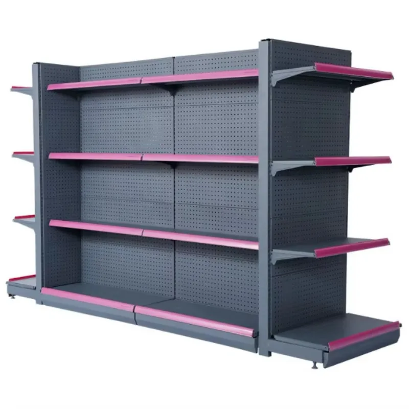 Double Sided Durable Metal Display Shelf Made Of Heavy Duty Cold Rolled Steel Suitable For Supermarket Product Layout Display
Double Sided Durable Metal Display Shelf Made Of Heavy Duty Cold Rolled Steel Suitable For Supermarket Product Layout Display