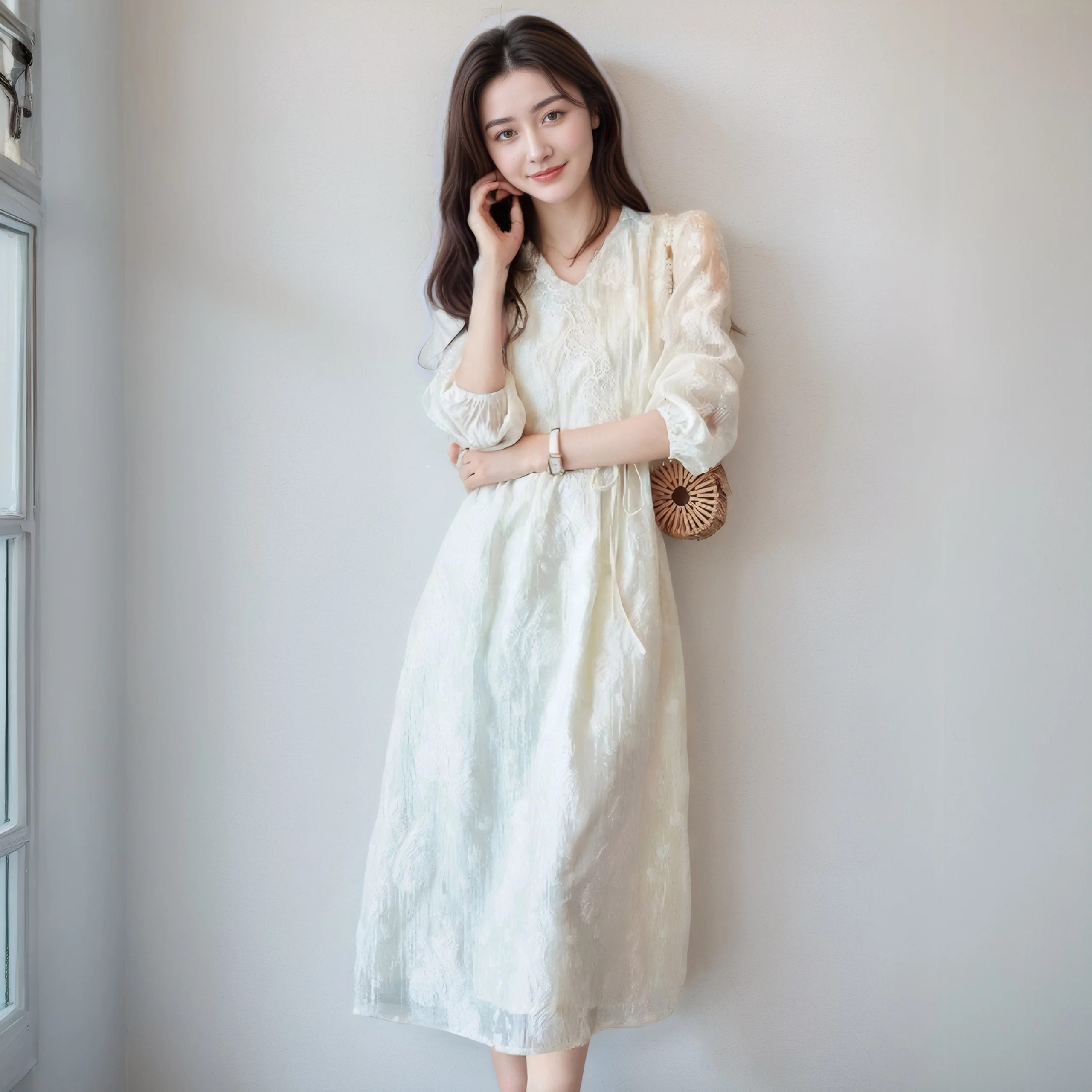 Summer New Light Luxury Jacquard A-Line Dress V-Neck Long Sleeve High Waist Slim Midi Skirt Women's Beach Vacation Dress
Summer New Light Luxury Jacquard A-Line Dress V-Neck Long Sleeve High Waist Slim Midi Skirt Women's Beach Vacation Dress