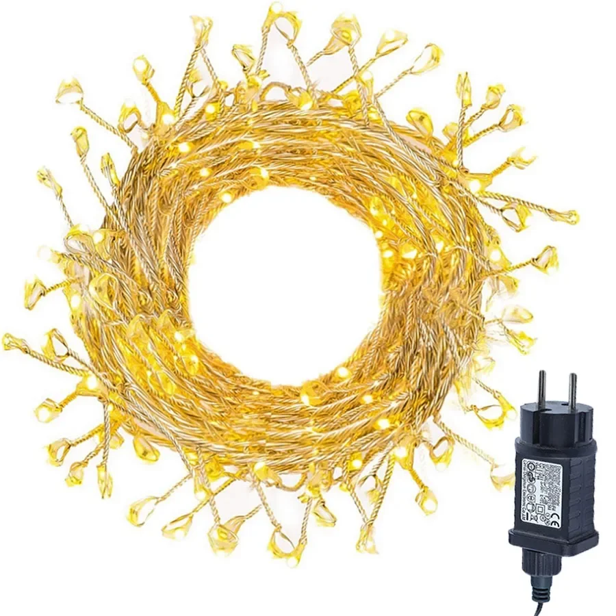 6M Connectable Cluster Fairy Light Christmas Copper Wire Garland Light String Waterproof Firecracker String Light for Tree Decor
6M Connectable Cluster Fairy Light Christmas Copper Wire Garland Light String Waterproof Firecracker String Light for Tree Decor