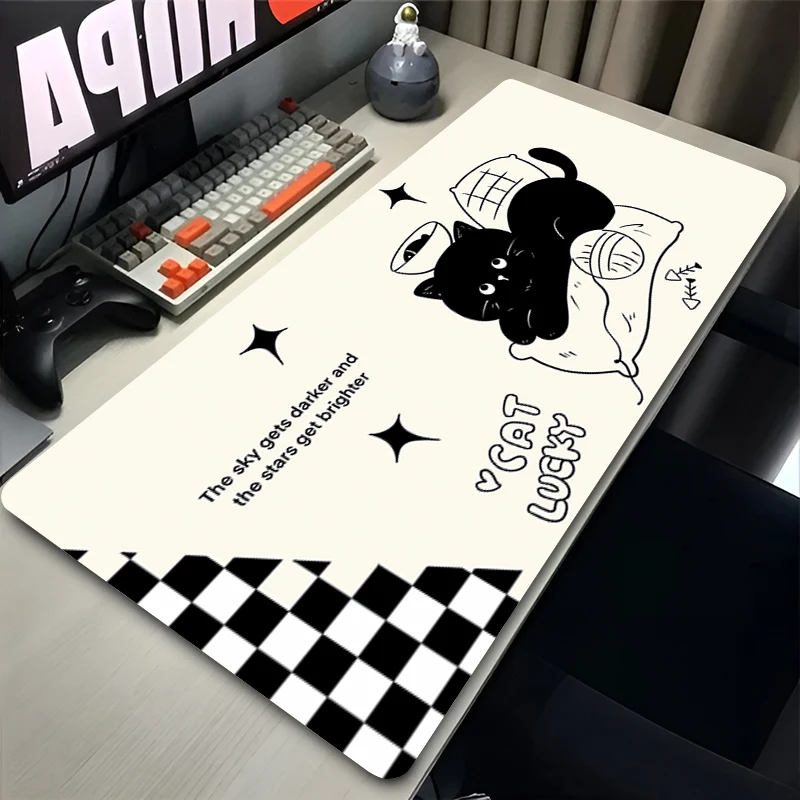 Black cat Mouse pad Kawaii large keyboard pad non-slip desk pad game player computer desk pad PC carpet Anime Kitty Mousepad
Black cat Mouse pad Kawaii large keyboard pad non-slip desk pad game player computer desk pad PC carpet Anime Kitty Mousepad