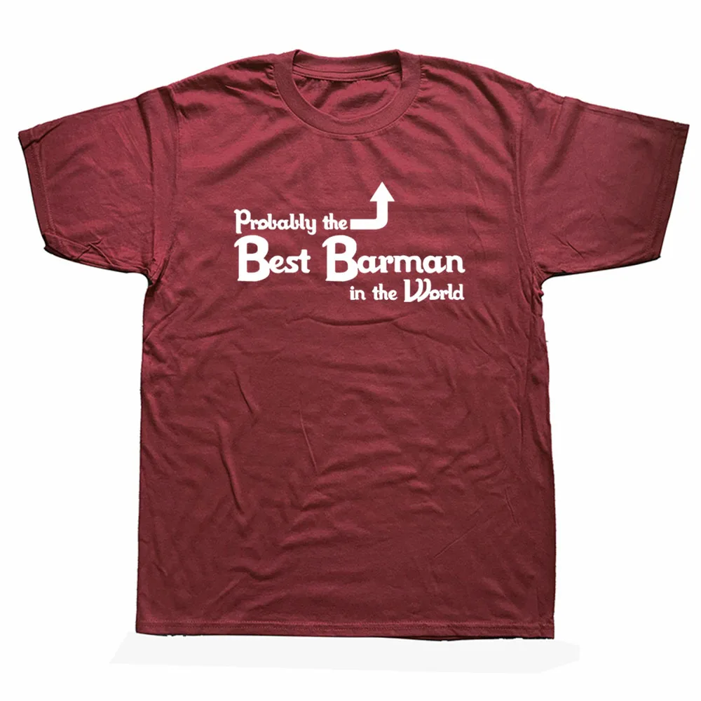 Probably the Best Barman in the World T Shirts Graphic Cotton Streetwear Short Sleeve Harajuku Bar Drink T-shirtF
Probably the Best Barman in the World T Shirts Graphic Cotton Streetwear Short Sleeve Harajuku Bar Drink T-shirtF