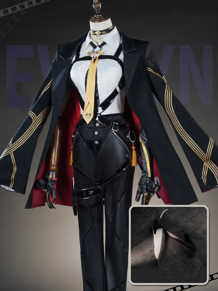 Game Zenless Zone Zero ZZZ Evelyn Cosplay Costume Women Top Pants Coat Full Set Game Suit Halloween Party Role Play Clothing
Game Zenless Zone Zero ZZZ Evelyn Cosplay Costume Women Top Pants Coat Full Set Game Suit Halloween Party Role Play Clothing