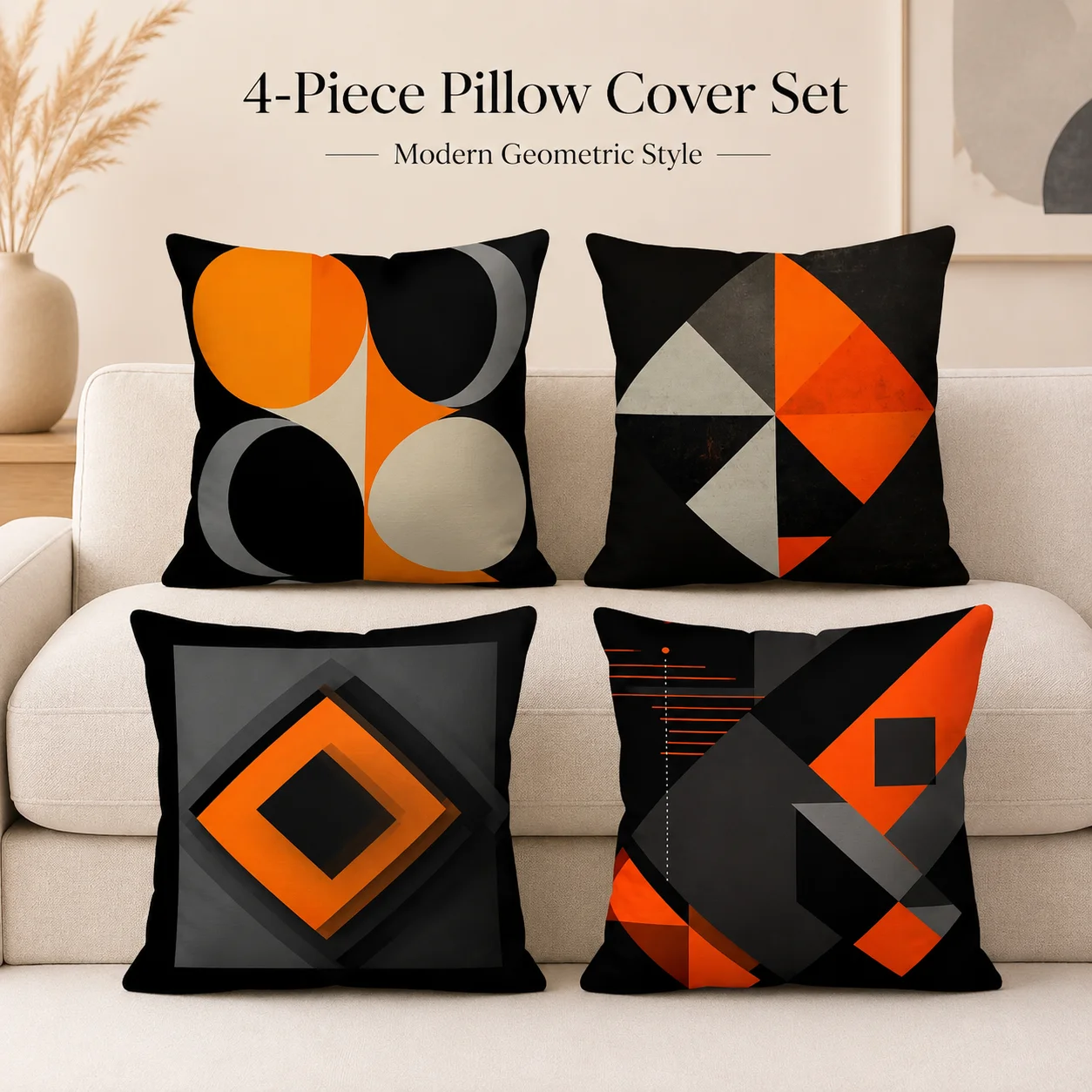 4 PCS Abstract Geometric Cushion Covers 2D Flat Printed Peach Skin Pillow Covers Room Decor Coussin For Bedroom Sofa Aesthetic
4 PCS Abstract Geometric Cushion Covers 2D Flat Printed Peach Skin Pillow Covers Room Decor Coussin For Bedroom Sofa Aesthetic