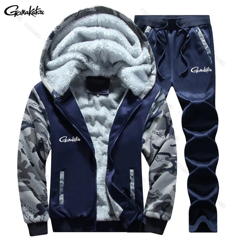 Gamakatsu Autumn and Winter Fishing Suit Set Men's Running Sweatshirt, Sports Cardigan Hood, Warm Riding Jacket
Gamakatsu Autumn and Winter Fishing Suit Set Men's Running Sweatshirt, Sports Cardigan Hood, Warm Riding Jacket