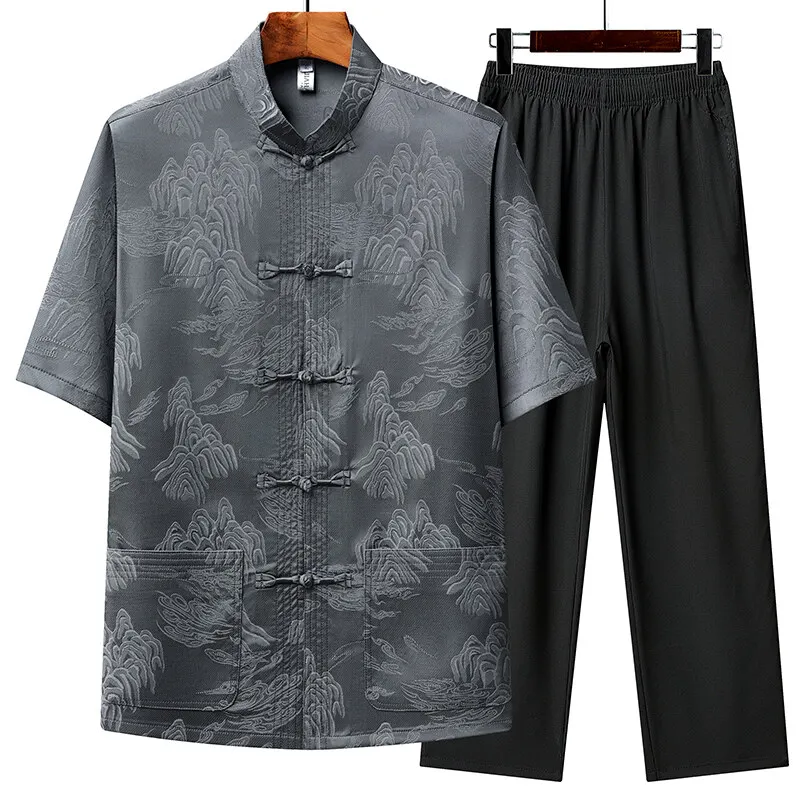 Camisas + Pantalones 2025 verano 100% ropa deportiva de lino y algodón conjuntos casuales para hombres moda masculina camisas y
Camisas + Pantalones 2025 verano 100% ropa deportiva de lino y algodón conjuntos casuales para hombres moda masculina camisas y