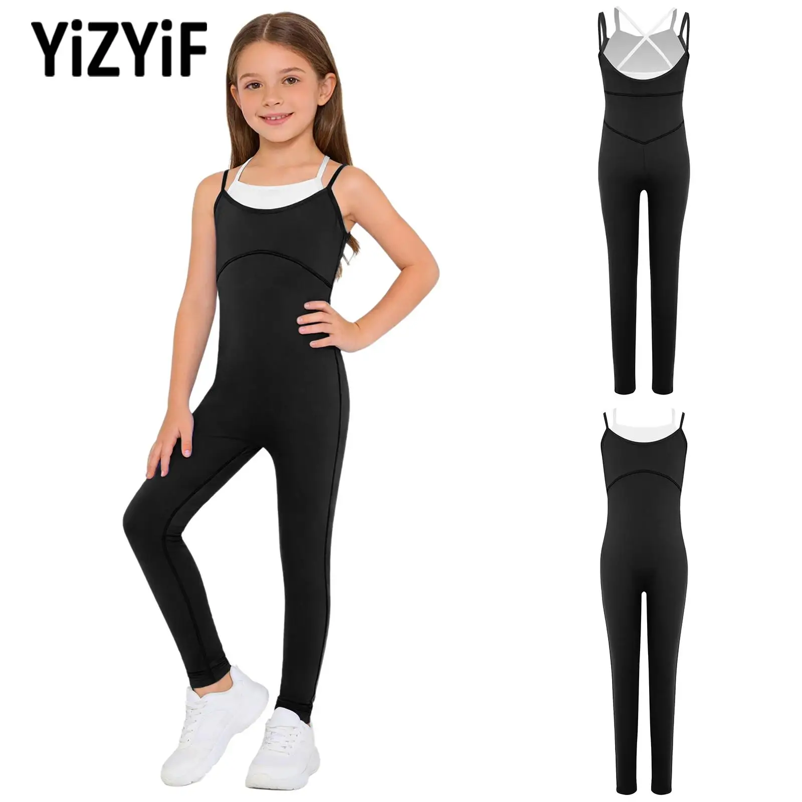 Children Gymnastics Jumpsuit Girls Back Double-Layer Contrasting Camisole Bodysuit Ballet Dance Training Performance Costume
Children Gymnastics Jumpsuit Girls Back Double-Layer Contrasting Camisole Bodysuit Ballet Dance Training Performance Costume
