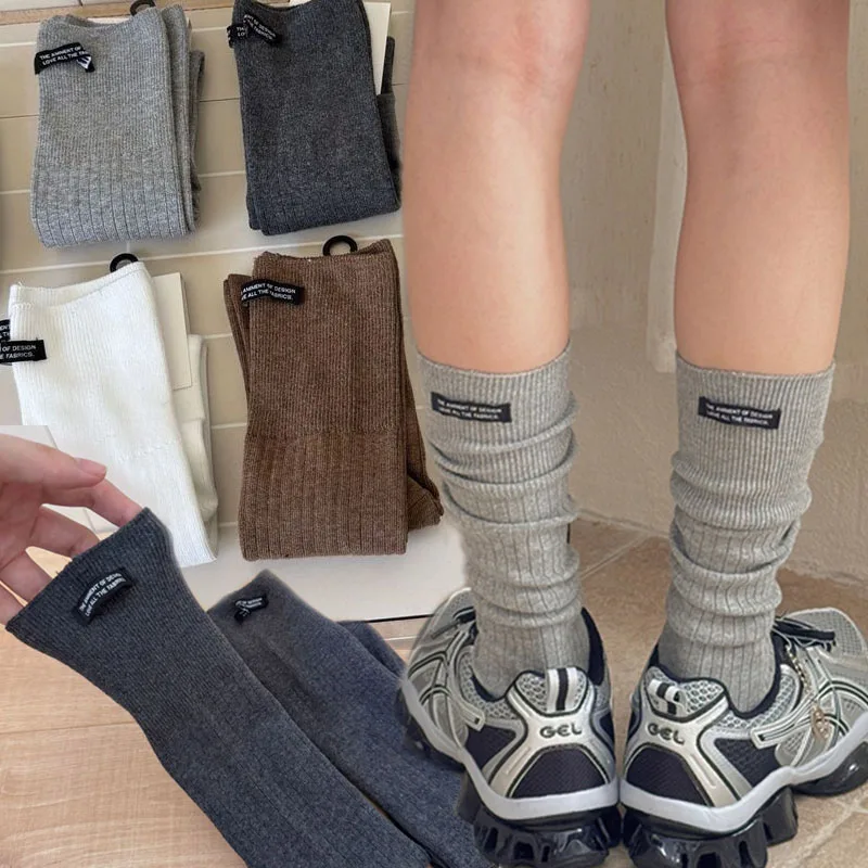 Женские носки до колена в стиле JK, хлопковые теплые повседневные вязаные носки, осенне-зимние мягкие утолщенные дышащие ботинки, чулки
Женские носки до колена в стиле JK, хлопковые теплые повседневные вязаные носки, осенне-зимние мягкие утолщенные дышащие ботинки, чулки