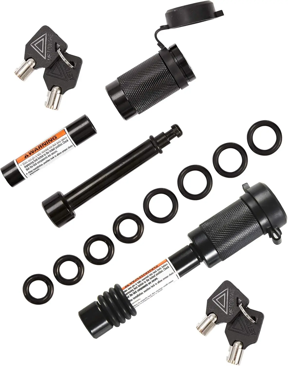 Стопорный штифт сцепного устройства прицепа для тяжелых условий эксплуатации, диаметр 1/2 дюйма с адаптером 5/8 дюйма, 8 уплотнительных колец, подходит для приемника 2 дюйма, класс I-V (2 шт.)
Стопорный штифт сцепного устройства прицепа для тяжелых условий эксплуатации, диаметр 1/2 дюйма с адаптером 5/8 дюйма, 8 уплотнительных колец, подходит для приемника 2 дюйма, класс I-V (2 шт.)