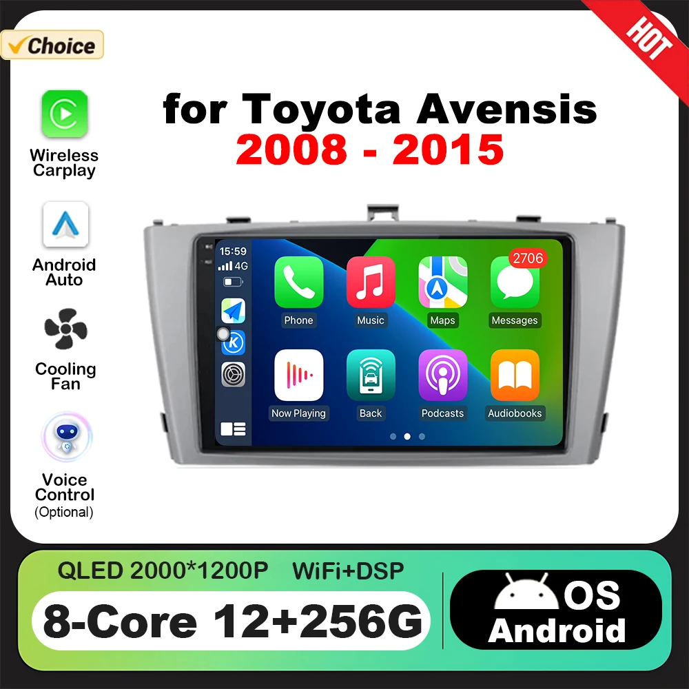 Android OS 9 inch for Toyota Avensis 2008 - 2015 GPS Navi Car Radio Video Multimedia Player CarPlay QLED Touch Screen BT 4G
Android OS 9 inch for Toyota Avensis 2008 - 2015 GPS Navi Car Radio Video Multimedia Player CarPlay QLED Touch Screen BT 4G