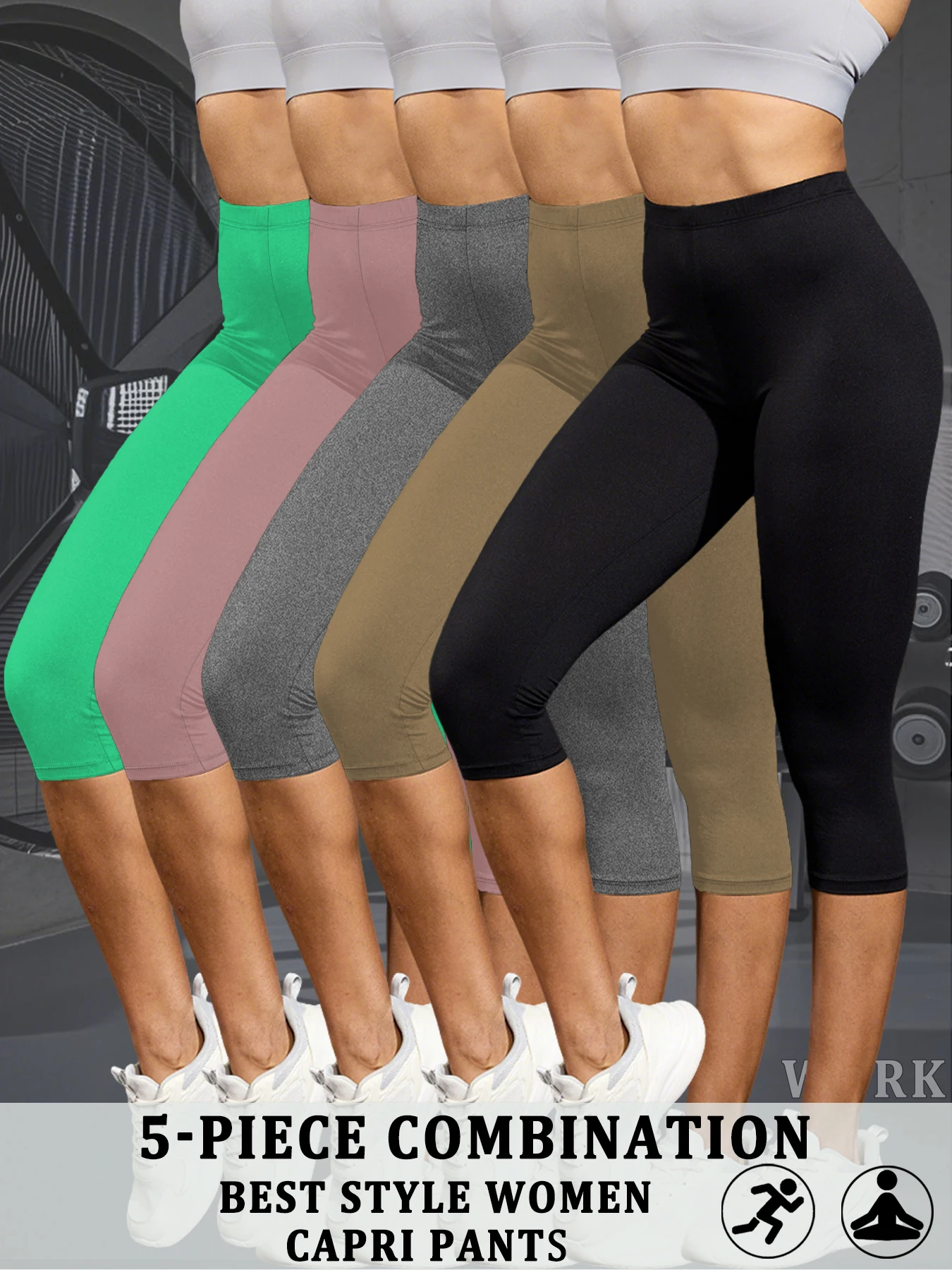 3 Pack Women's Super Soft Capri High Stretchy Breathable Sports No See Through Workout Running Yoga Push Up Gym Fitness Leggings
3 Pack Women's Super Soft Capri High Stretchy Breathable Sports No See Through Workout Running Yoga Push Up Gym Fitness Leggings