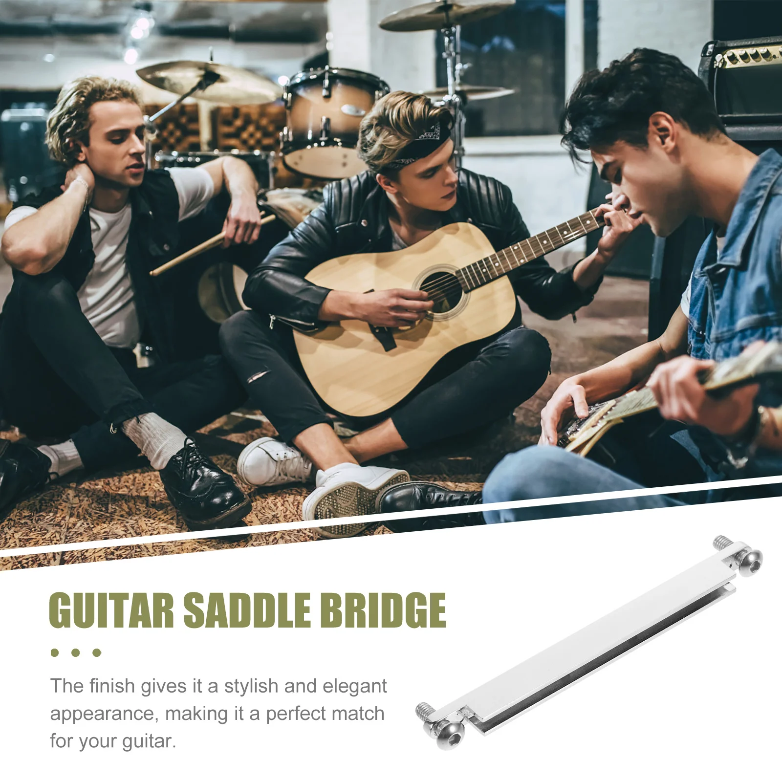 Metal Guitar Bridge Saddle Adjustable Replacement for Acoustic Electric Classical Guitar Bridge Repair Accessories
Metal Guitar Bridge Saddle Adjustable Replacement for Acoustic Electric Classical Guitar Bridge Repair Accessories