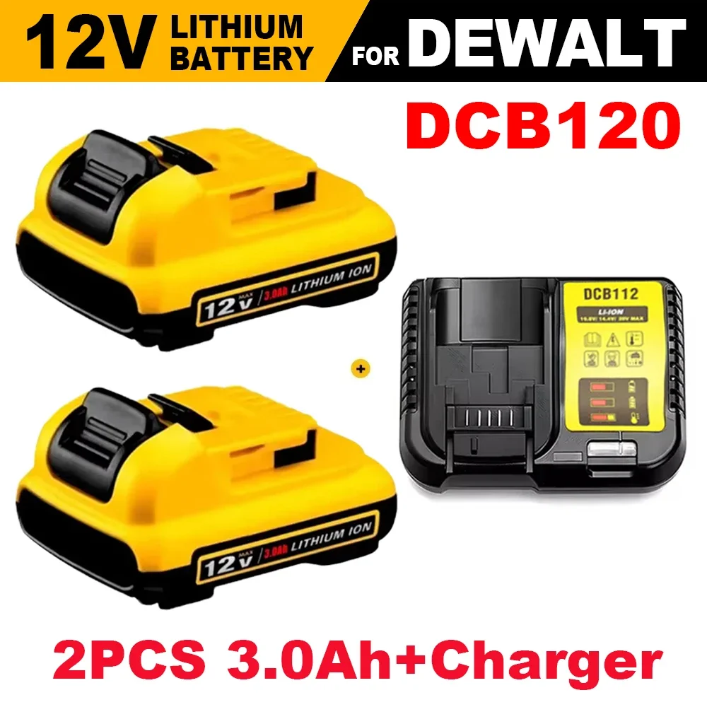 Replacement for Dewalt DCB120 Lithium-ion Batteries 12V 3Ah Battery DCB123 DCB125 DCB124 DCB122 DCD710 Power Tools Battery
Replacement for Dewalt DCB120 Lithium-ion Batteries 12V 3Ah Battery DCB123 DCB125 DCB124 DCB122 DCD710 Power Tools Battery