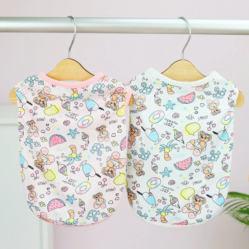 Teddy Clothes Pet Mesh Undershirt Puppy Cat Summer Clothes Yorkshire Marine Style Pullover Dog Clothes Wholesale
Teddy Clothes Pet Mesh Undershirt Puppy Cat Summer Clothes Yorkshire Marine Style Pullover Dog Clothes Wholesale