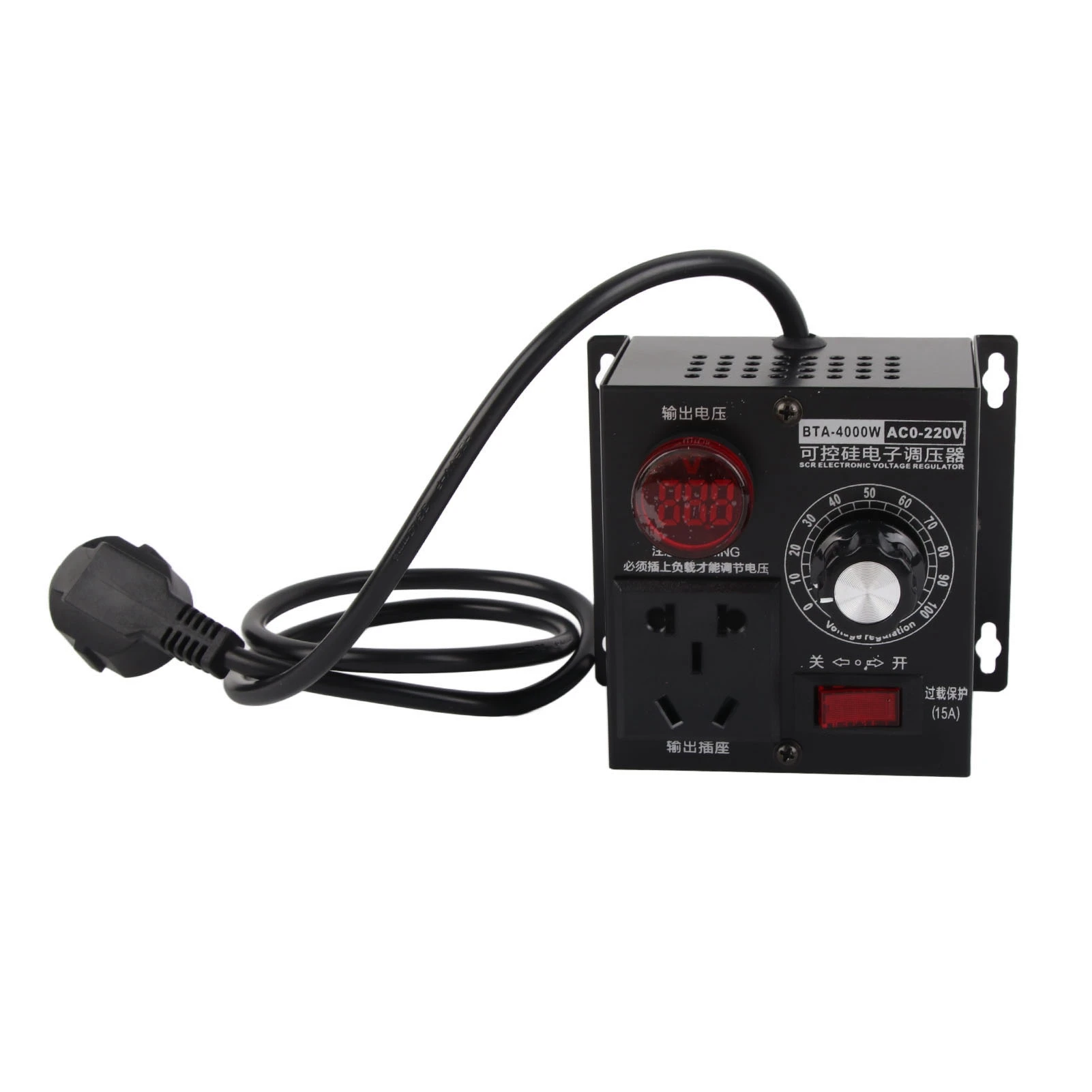 AC 4000W SCR Voltage Regulator Motor Fan Speed Controller Dimmer SCR Voltage Regulator Controller
AC 4000W SCR Voltage Regulator Motor Fan Speed Controller Dimmer SCR Voltage Regulator Controller