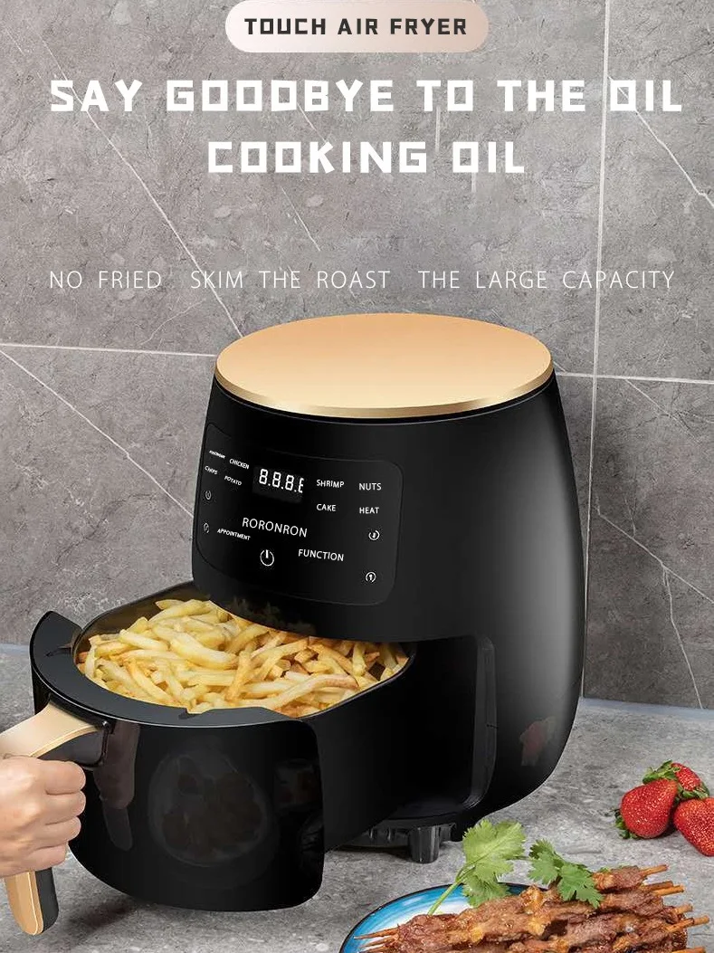 6L Air fryer Multi-functional intelligent touch screen oven Large capacity Electro mechanical deep fryer for home airfryer
6L Air fryer Multi-functional intelligent touch screen oven Large capacity Electro mechanical deep fryer for home airfryer