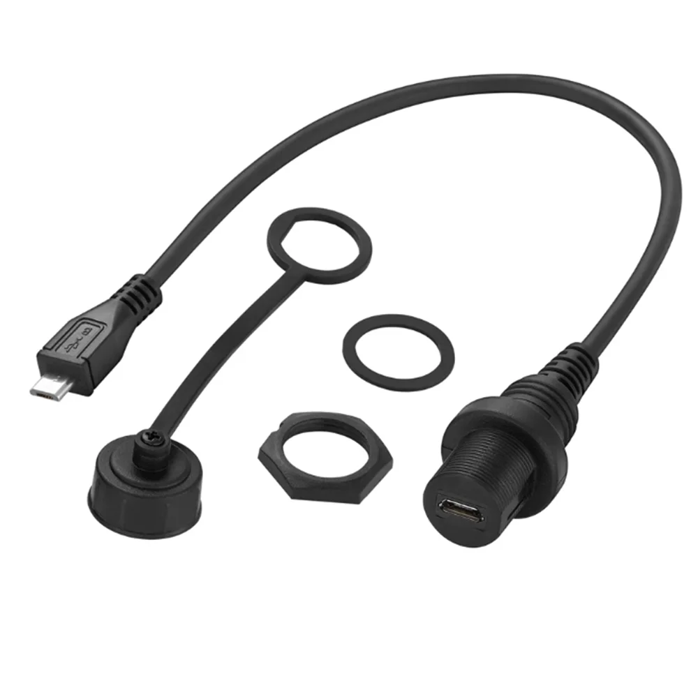 Bochara Dashboard Micro USB 2.0 Male to Female Flush Panel Mount Extension Cable For Car Truck Boat Motorcycle 30cm
Bochara Dashboard Micro USB 2.0 Male to Female Flush Panel Mount Extension Cable For Car Truck Boat Motorcycle 30cm