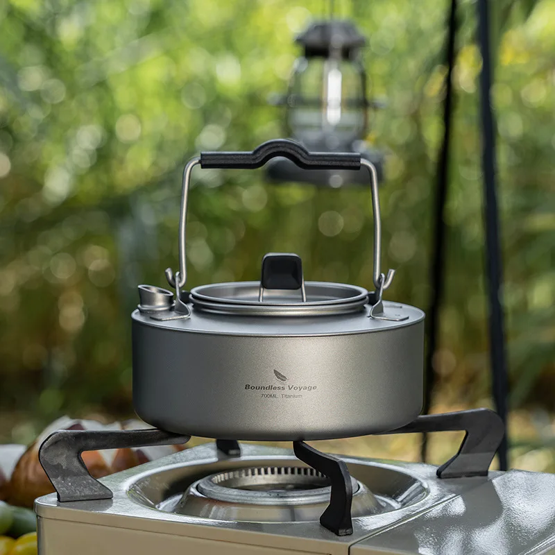 Eco Friendly Pure Titanium Camping Kettle Portable for Outdoor Hiking and Tea Making
Eco Friendly Pure Titanium Camping Kettle Portable for Outdoor Hiking and Tea Making