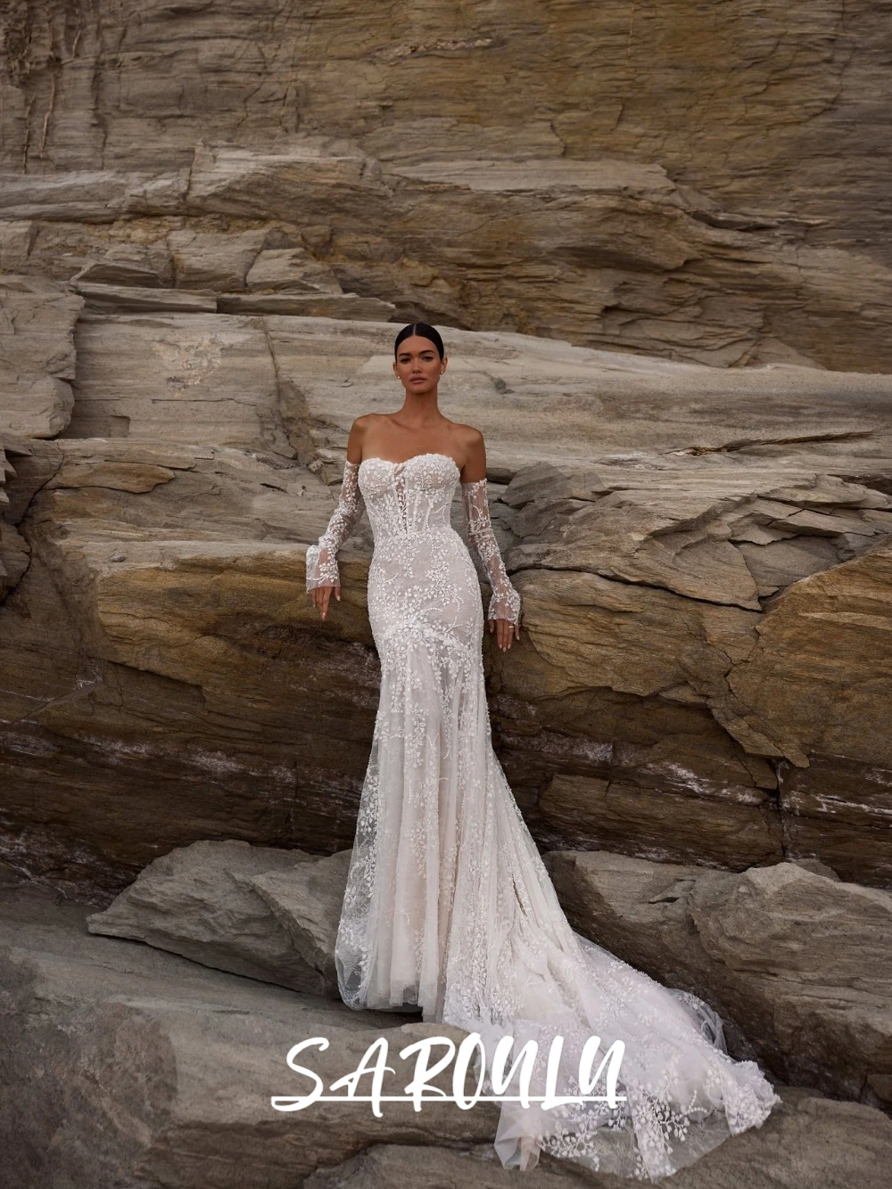 Heart-shaped Neckline Floral Wedding Dress Beach Mermaid Beaded Off Shoulder Bride Wear Glamorous Appliques Bridal Gown
Heart-shaped Neckline Floral Wedding Dress Beach Mermaid Beaded Off Shoulder Bride Wear Glamorous Appliques Bridal Gown