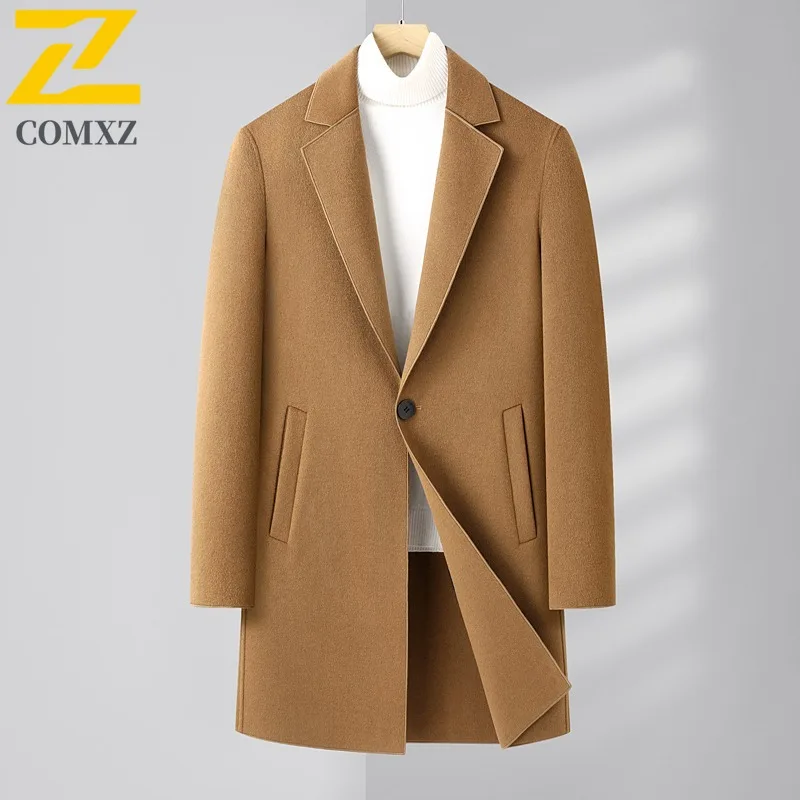 COMXZ 2025 Men Reversible Wool Coat Long Trench Korean Style Fashion Casual Tweed Jacket Spring Autumn Trendy
COMXZ 2025 Men Reversible Wool Coat Long Trench Korean Style Fashion Casual Tweed Jacket Spring Autumn Trendy