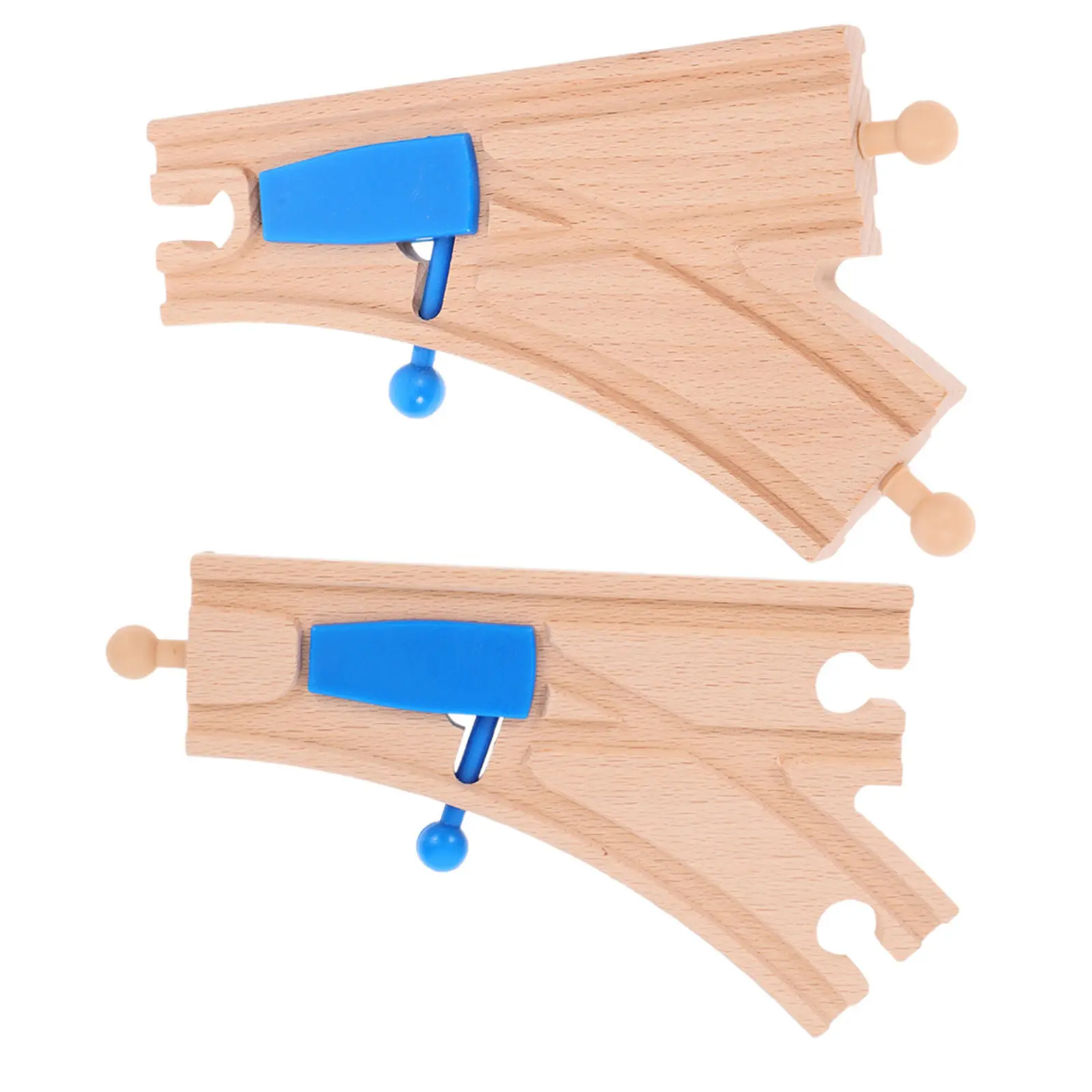 2Pcs Wooden Train Track Switch Curved Pieces Compatible Major Brands Track Scene Layout Playset Accessories
2Pcs Wooden Train Track Switch Curved Pieces Compatible Major Brands Track Scene Layout Playset Accessories