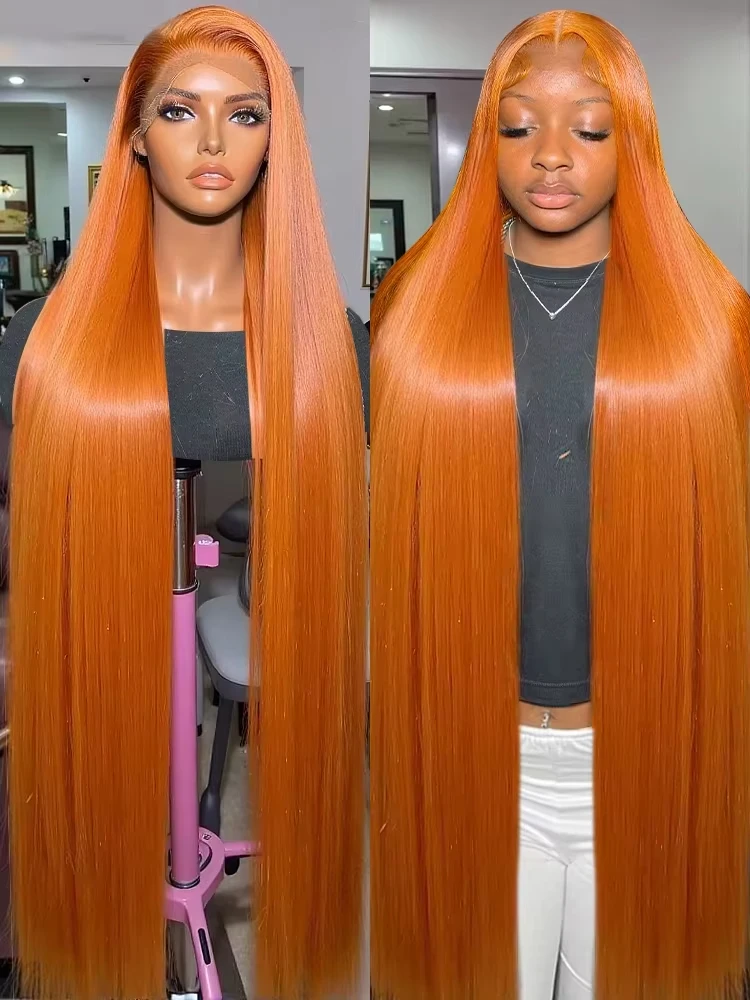 SoulGlow 30 Inchs 250% Ginger Orange 13x6 Lace Front Bone Straight Human Hair Wigs 13x4 Transparent Lace Frontal Wig Remy Wig
SoulGlow 30 Inchs 250% Ginger Orange 13x6 Lace Front Bone Straight Human Hair Wigs 13x4 Transparent Lace Frontal Wig Remy Wig