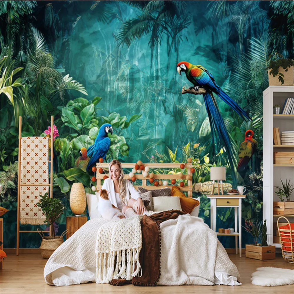 Индивидуальные фотообои с изображением попугаев для гостиной, обои с животными тропического леса, наклейки для фона телевизора
Индивидуальные фотообои с изображением попугаев для гостиной, обои с животными тропического леса, наклейки для фона телевизора