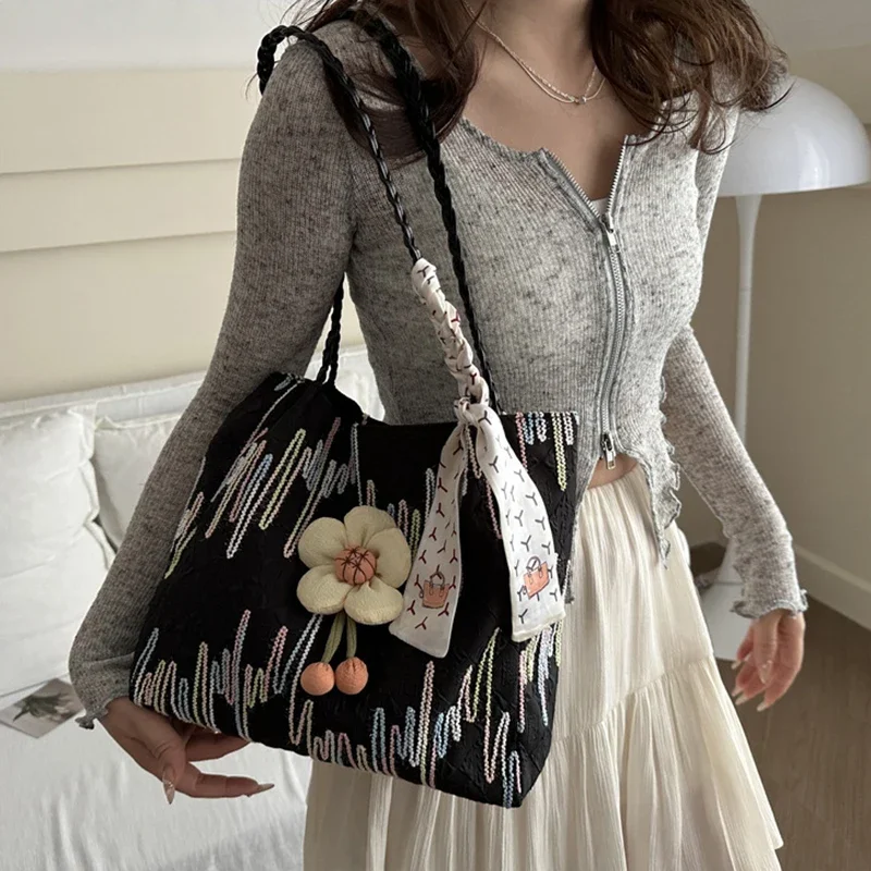 Flower Pattern Casual Fashion Bag for Women Shopper Handbags Environmental Storage Reusable Shoulder Tote Bag school bags girl
Flower Pattern Casual Fashion Bag for Women Shopper Handbags Environmental Storage Reusable Shoulder Tote Bag school bags girl