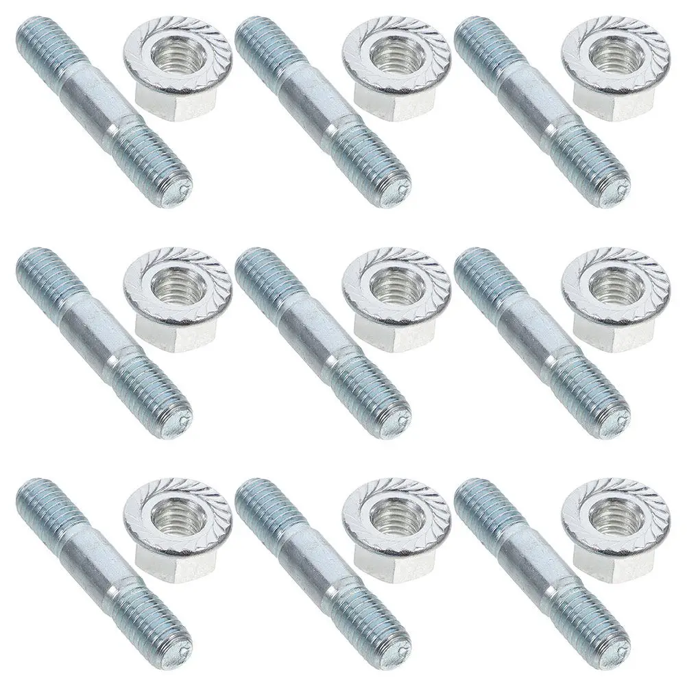 15Sets Double-Ended Bar Studs and Nuts Compatible with Chainsaw Models Easy Installation Stable Guide Bar Support Heavy-Duty
15Sets Double-Ended Bar Studs and Nuts Compatible with Chainsaw Models Easy Installation Stable Guide Bar Support Heavy-Duty