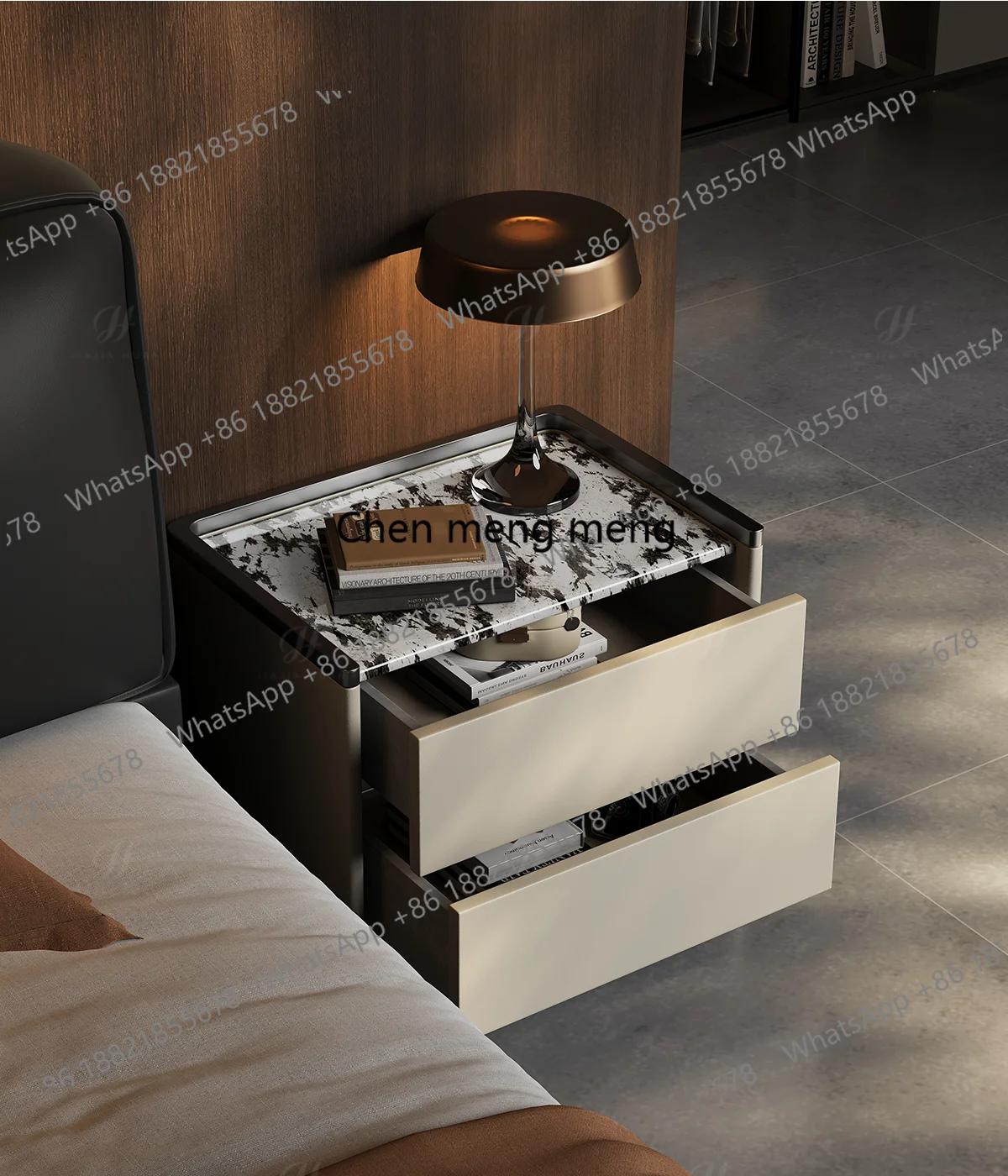 Italian Minimalist Marble Modern Simple Bedroom Storage Light Luxury Bedside Table
Italian Minimalist Marble Modern Simple Bedroom Storage Light Luxury Bedside Table