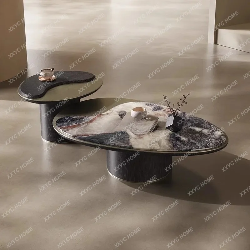 light luxury marble coffee table minimalist art small apartment living room home modern special-shaped combination
light luxury marble coffee table minimalist art small apartment living room home modern special-shaped combination