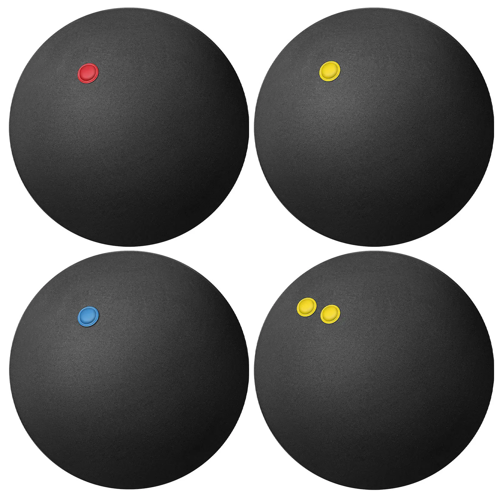 4Pcs Squash Balls Professional Grade Rubber Squash Ball Set for Training Flexibility Reaction Speed Hand Eye Coordination Sport
4Pcs Squash Balls Professional Grade Rubber Squash Ball Set for Training Flexibility Reaction Speed Hand Eye Coordination Sport