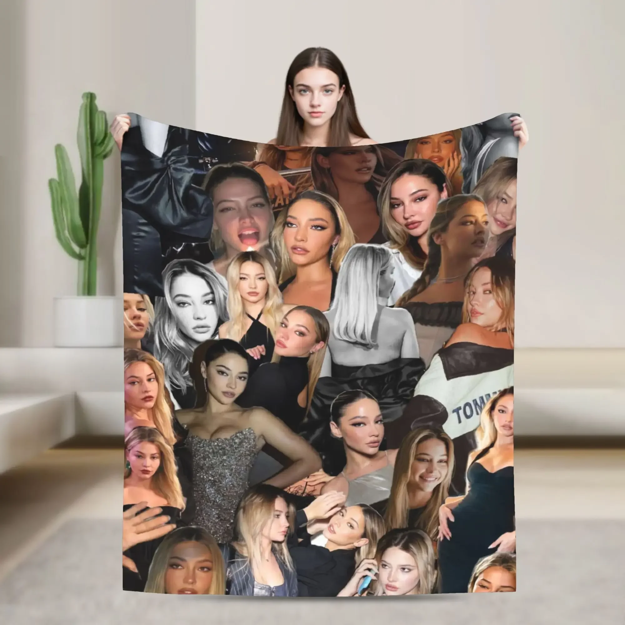 Collage Madelyn Cline Comfortable Flannel Blanket for Bed Outdoor Picnic Winter Throws Soft Fashion Bedspread
Collage Madelyn Cline Comfortable Flannel Blanket for Bed Outdoor Picnic Winter Throws Soft Fashion Bedspread